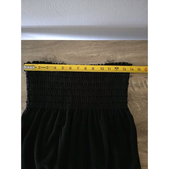 Vtg Juicy Couture Terrycloth Dress Pocket Women's Large L Black Made In USA Y2K - Picture 10 of 11